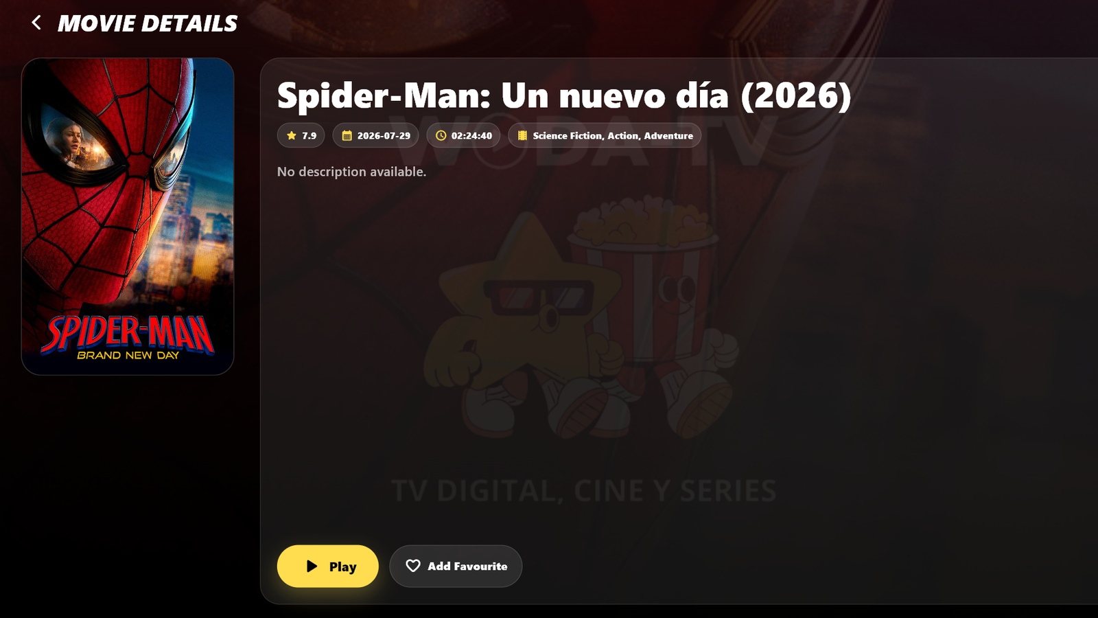Ficha de película con sinopsis, reparto y valoración